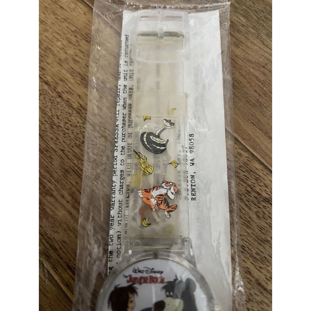 Vintage 1990 Disney Jungle Book Digital Watch Sealed Promo Mowgli Untested - Picture 3 of 7